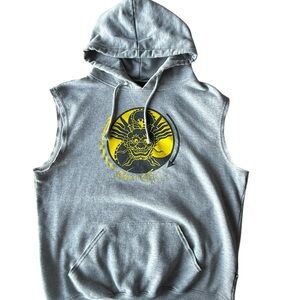Vintage Pennant Bruce Lee Dragon Sleeveless Hoodie, XL